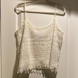 H&M Cream Lace Camisole Top